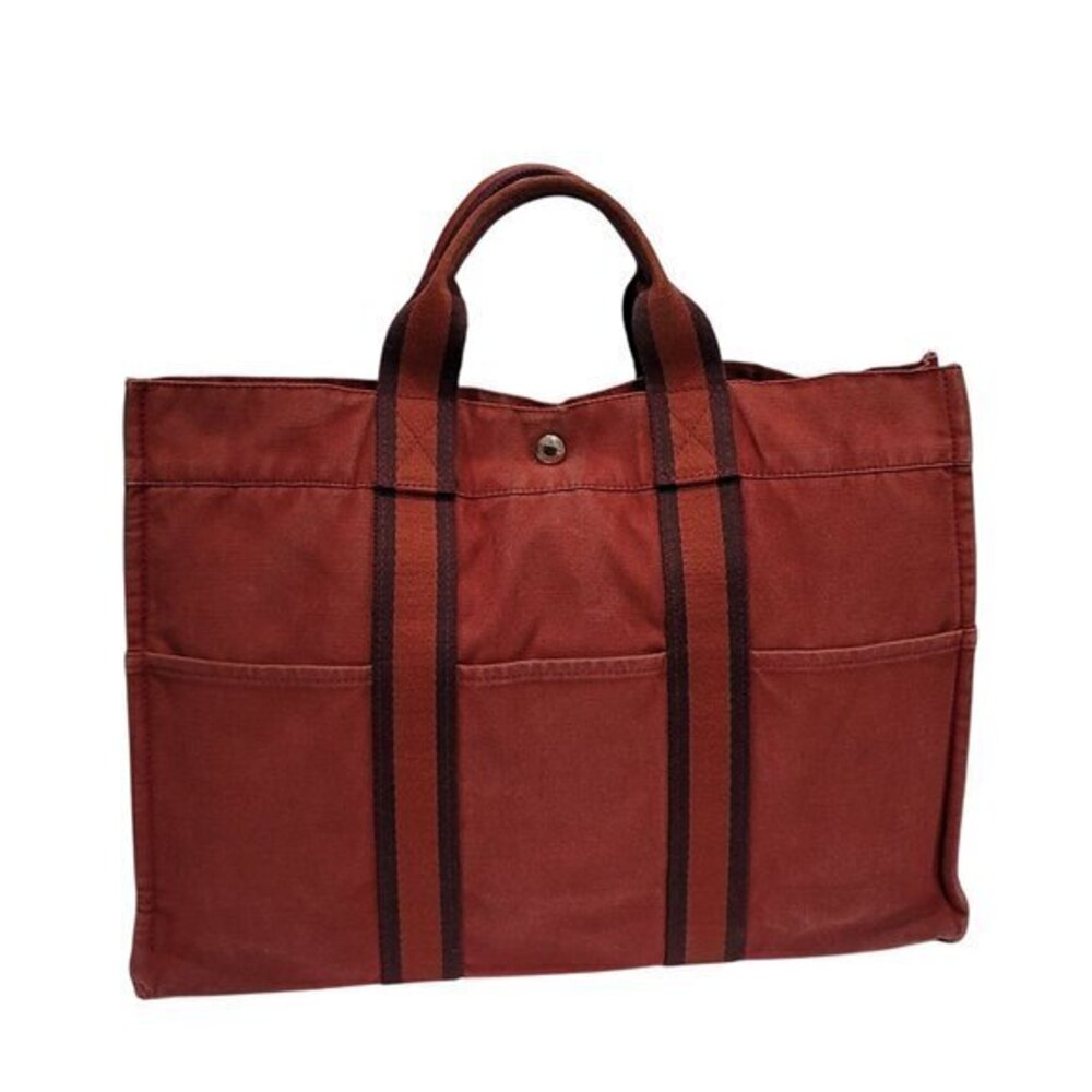 Hermes Fourre Tout Tote MM Bordeaux Red
